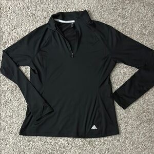 NWOT adidas golf pullover quarter zip black size medium